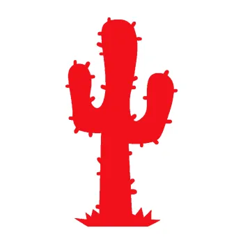 Samolepící dekorace SAMOLEPKA Kaktus 001 pravá (10 - červená) NA AUTO, NÁLEPKA, FÓLIE, POLEP, TUNING, VLASTNÍ TEXT, TISK, AUTOSAMOLEPKY.cz, POLEPY, OBRÁZEK, LOGO, SAMOLEPKY