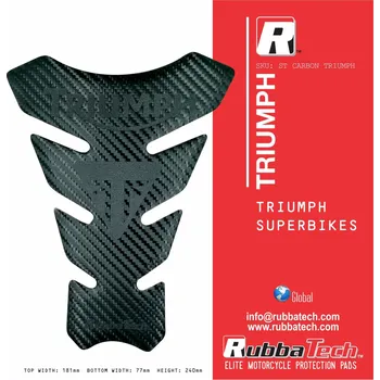 Polep vozidla Rubbatech Tankpad ST Carbon Triumph Superbikes