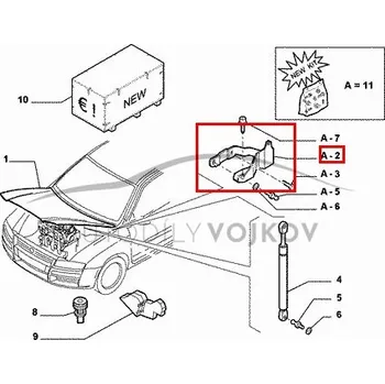 Kapota Pant kapoty pravý P originál Fiat Stilo