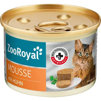 Krmivo pro kočku ZooRoyal pěna s kuřecím masem 12 × 85 g