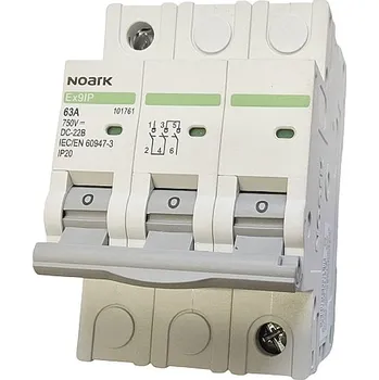 modulární přístroj a rozvaděč Noark 101761 DC Vypínač Ex9IP 3P 63A (Ex9IP 3P 63A)