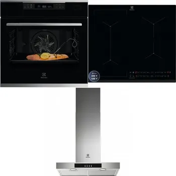 Set domácích spotřebičů ELECTROLUX KOBCS31X + ELECTROLUX EIS62449 + ELECTROLUX LFT426X