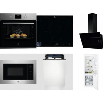 Set domácích spotřebičů ELECTROLUX KODGH70TX + ELECTROLUX LIR60433B + ELECTROLUX LFV316K + ELECTROLUX EMS4253TEX + ELECTROLUX EEM23100L + ELECTROLUX ENT6TF18S