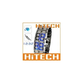 Hodinky LED hodinky modré, designové