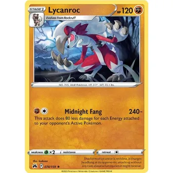 Sběratelská karetní hra Lycanroc 074/159 - Crown Zenith Typ karty: Non-Holo
