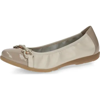 Dámské baleríny Dámská kožená balerína 9-9-22172-20-451 Caprice béžová Barva: cream nap.comb, Velikost: 36