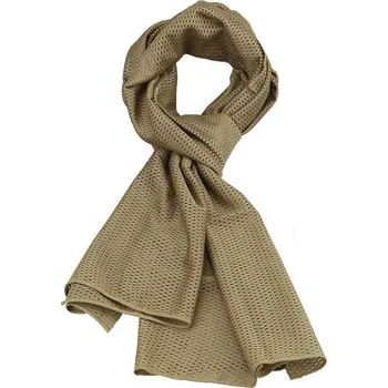 Šála Šála taktická MESH Písková (Šátek pro odstřelovače - kamuflážní šátek z maskáčové síťoviny kolem krku. Šála je vyrobena z polyesterového plátna, je děrovaná.)