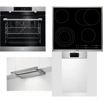 Set domácích spotřebičů AEG BPK556360M + AEG Mastery DirectTouch HK654070XB + AEG DPE5660M + AEG Mastery MaxiFlex FEE73517PM