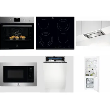 Set domácích spotřebičů ELECTROLUX KODGH70TX + ELECTROLUX EHF6343FOK + ELECTROLUX LFG716X + ELECTROLUX EMS4253TEX + ELECTROLUX EEM23100L + ELECTROLUX ENT6TF18S
