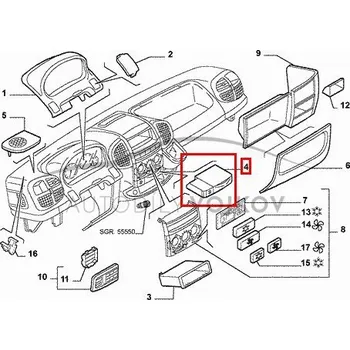Popelník Popelník 735305809 Fiat Ducato 2002 - 2006