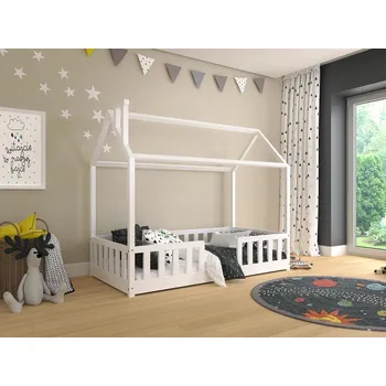 Dětská postýlka Domečková postel Alfie 1 - 120 x 200 - bílá