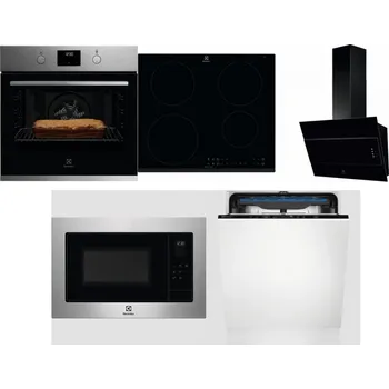 Set domácích spotřebičů ELECTROLUX KOFGH70TX + ELECTROLUX LIR60430 + ELECTROLUX LFV316K + ELECTROLUX EMS4253TEX + ELECTROLUX EES48200L