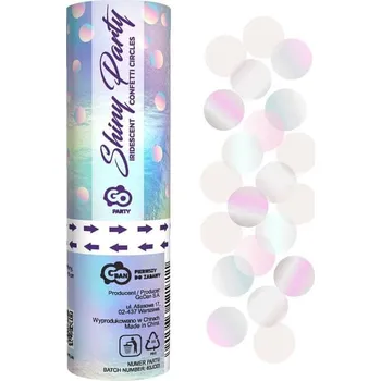 Konfeta Godan Konfety Shiny Party 15 cm duhové kruhy