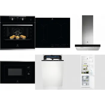 Set domácích spotřebičů ELECTROLUX KODEH70X + ELECTROLUX EIV634 + ELECTROLUX LFT766X + ELECTROLUX LMS2203EMX + ELECTROLUX EEM23100L + ELECTROLUX LNT3LF18S