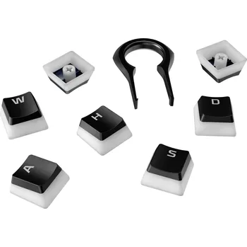 Klávesnice HyperX Pudding Keycaps krytky na klávesy, provedení pro DE klávesnice, černá