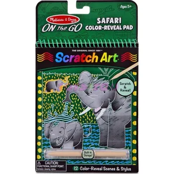 omalovánky Melissa &amp; Doug - Škrabací obrázky Safari