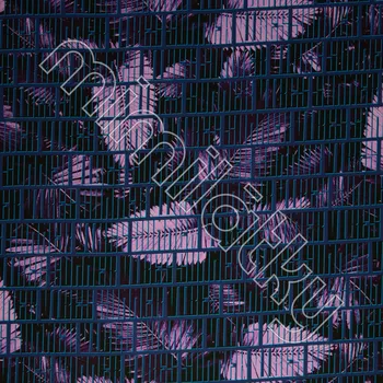 Fialové palmové listy summer vibes úplet