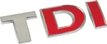 Chromované samolepící 3D logo TDI…
