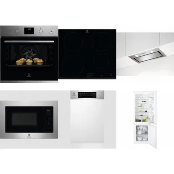 Set domácích spotřebičů ELECTROLUX KODGH70TX + ELECTROLUX LIR60430 + ELECTROLUX LFG716X + ELECTROLUX EMS4253TEX + ELECTROLUX EEM43300IX + ELECTROLUX ENT6TF18S