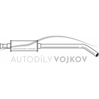 Střední díl výfuku Střední díl výfuku (16V) Renault Scenic 1999 - 2003 1.6 16V - K4M