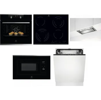 Set domácích spotřebičů ELECTROLUX KODDP77X + ELECTROLUX EHF6343FOK + ELECTROLUX LFG716X + ELECTROLUX LMS2203EMX + ELECTROLUX EEA27200L