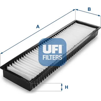 Ventilátor topení a klimatizace Filtr, vzduch v interiéru UFI 53.101.00