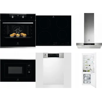 Set domácích spotřebičů ELECTROLUX KODEH70X + ELECTROLUX LIR60430 + ELECTROLUX LFT426X + ELECTROLUX LMS2203EMX + ELECTROLUX EEM43300IX + ELECTROLUX ENT6TF18S