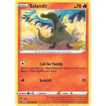 Sběratelská karetní hra Salandit 027/159 - Crown Zenith Typ karty: Non-Holo