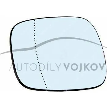 Auto zrcátko Sklo zrcátka s plastovým držákem vyhřívané asférické levé i prav Renault Kangoo 1998 - 2003