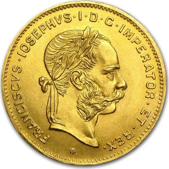 Münze Österreich Zlatá mince 4 florinty rakouského císaře Franze Josepha I. 2,905 g