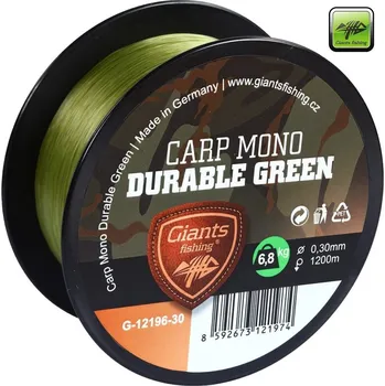 Giants Fishing vlasec Carp Mono Durable Geen 1000/1200 m průměr: 0,28 mm