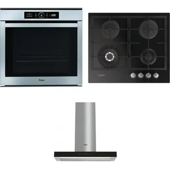 Set domácích spotřebičů WHIRLPOOL ABSOLUTE AKZM 8480 IX + WHIRLPOOL GOFL 629/NB + WHIRLPOOL WHBS 62F LT K