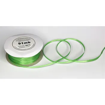 Stuha Stuha saténová jednolící, WS8075, šíře 3 mm / balení 91 m