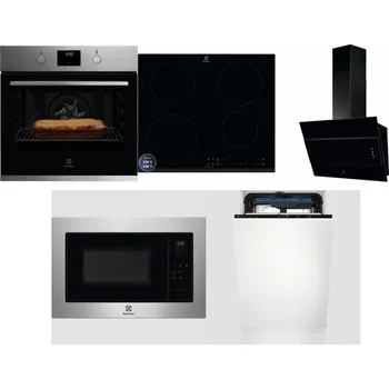 Set domácích spotřebičů ELECTROLUX KOFGH70TX + ELECTROLUX LIR60433B + ELECTROLUX LFV316K + ELECTROLUX EMS4253TEX + ELECTROLUX EEM23100L