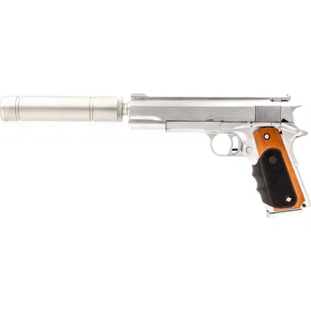 Airsoftová zbraň Vorsk Airsoftová pistole Agency VX-9, GBB - stříbrná