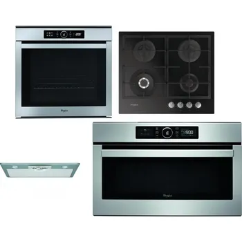 Set domácích spotřebičů WHIRLPOOL ABSOLUTE AKZM 8480 IX + WHIRLPOOL GOFL 629/NB + WHIRLPOOL AKR 650/1 IX + WHIRLPOOL ABSOLUTE AMW 730 IX