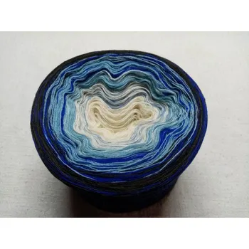 Příze Hořká karamelka merino 3-nitka 1200m (Duhové klubko Hořká karamelka merino)