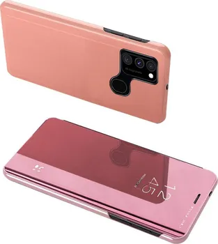 Pouzdro na mobilní telefon Forcell Clear View pro Samsung Galaxy A12/Galaxy M12 růžové