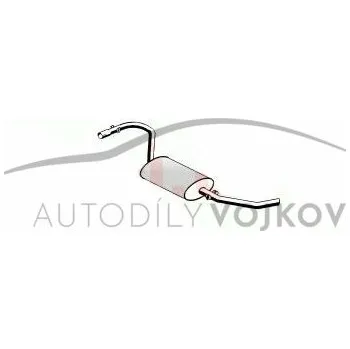 Zadní díl výfuku Díl výfuku zadní Peugeot Boxer 1994 - 2002 1.9 D