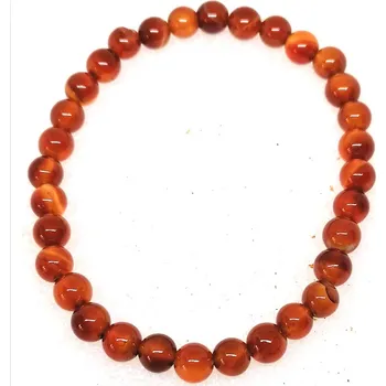 Náramek Karneolový náramek 0,6 cm – Přírodní kámen v prémiové AAA kvalitě