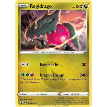 Sběratelská karetní hra Regidrago 124/203 - Evolving Skies Typ karty: Holo