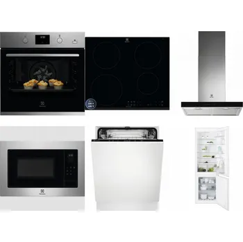 Set domácích spotřebičů ELECTROLUX KODGH70TX + ELECTROLUX LIR60433B + ELECTROLUX LFT766X + ELECTROLUX EMS4253TEX + ELECTROLUX EEA27200L + ELECTROLUX ENT6TF18S