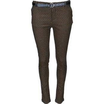Dámské kalhoty Freesia Paris H9174 kalhoty karo barva: žlutá okr., velikost: S
