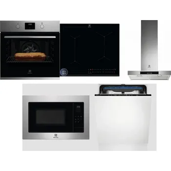 Set domácích spotřebičů ELECTROLUX KOFGH70TX + ELECTROLUX EIS62449 + ELECTROLUX LFT426X + ELECTROLUX EMS4253TEX + ELECTROLUX EES48200L