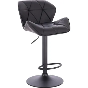 Křeslo Maskérské křeslo ekokůže Horten na černém talíři - černé