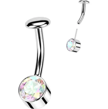 Piercing Šperky4U PUSH IN piercingu do pupíku TITAN - TIT1229-AB