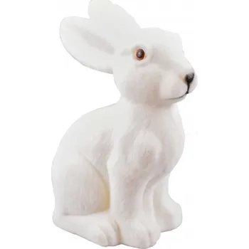 Velikonoční dekorace Dekorační zajíc bílý 20 cm (135714 015 WIPK-3-01484-21 zajíc bílý)