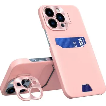 Pouzdro na mobilní telefon MG | MG Eco Leather View knížkové pouzdro na iPhone 14 Pro, růžové