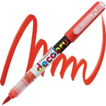 Akrylová fixa KARIN DecoBrush Pigment, Fire red 1788