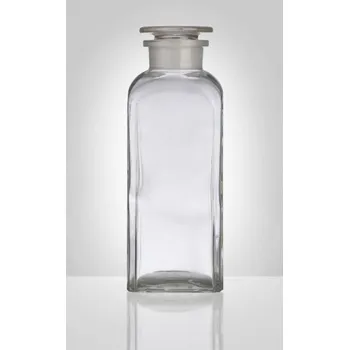 Dóza na potraviny Dóza-prachovnice 750ml-čtv.čirá, zabr.víko, sklo